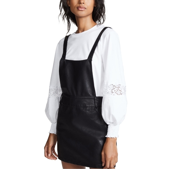 BB Dakota Jack vegan leather pinafore black medium - Picture 7 of 8